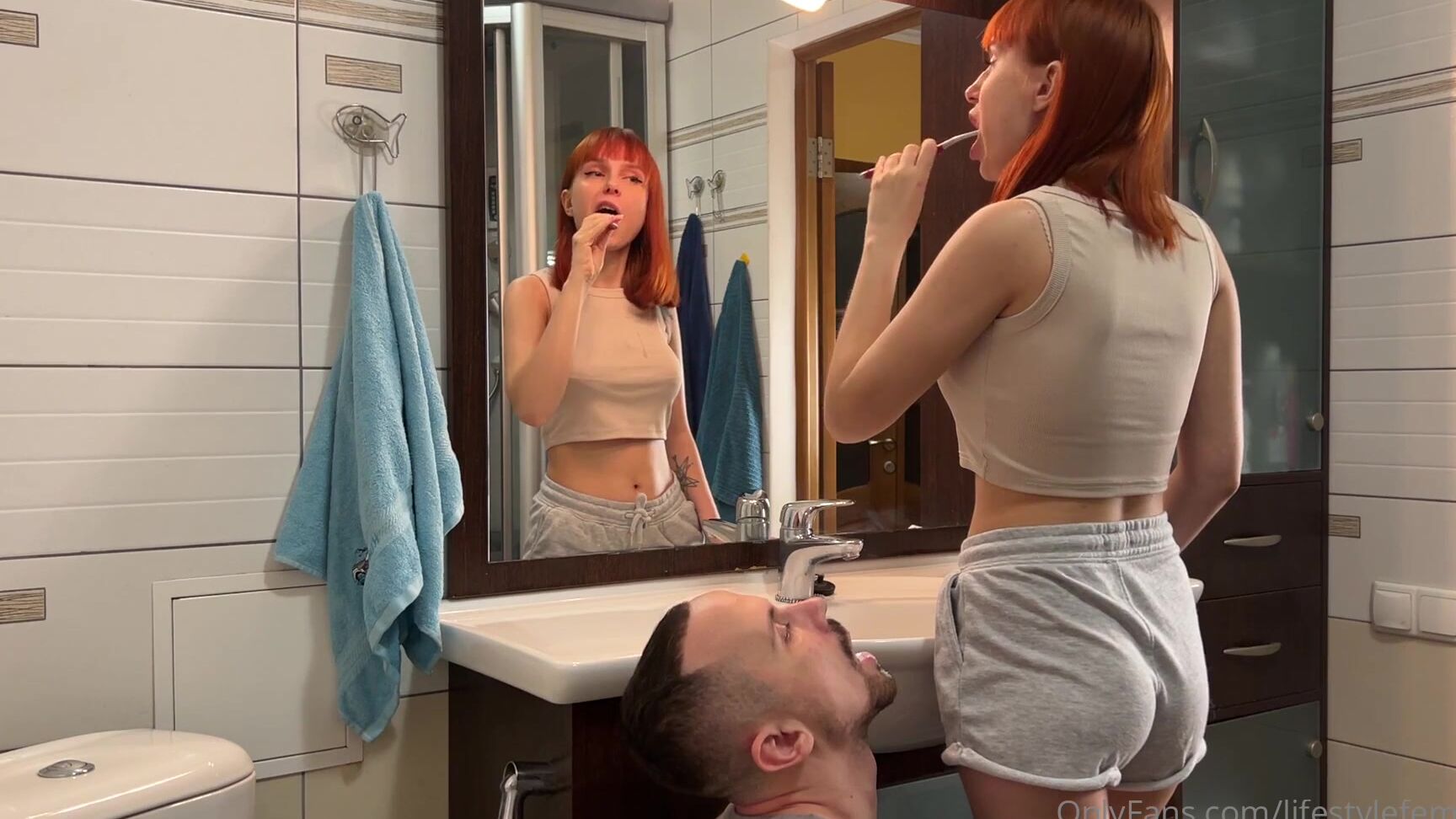 Lifestylefemdom I Brush My Teeth And Spit In My Slave S Mouth And I Also File My Nails While Feeding Nail