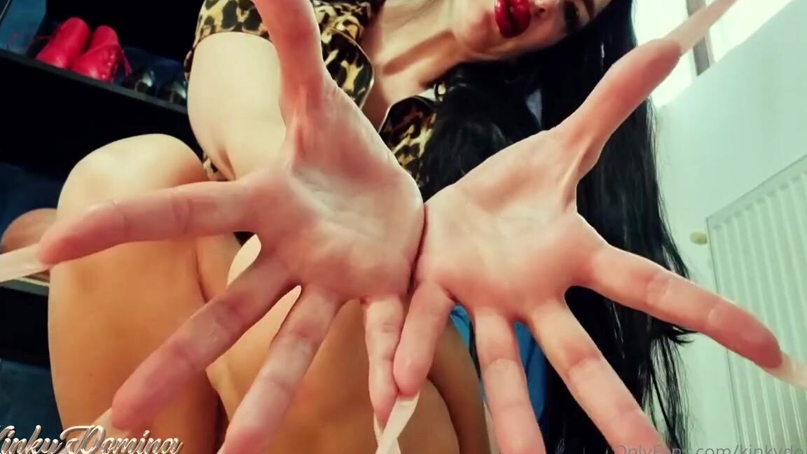 Kinkydomina Onlyfans This Clip Is Available For All My Vip Fans Black Gooner Training By The White Long Nails Today 1