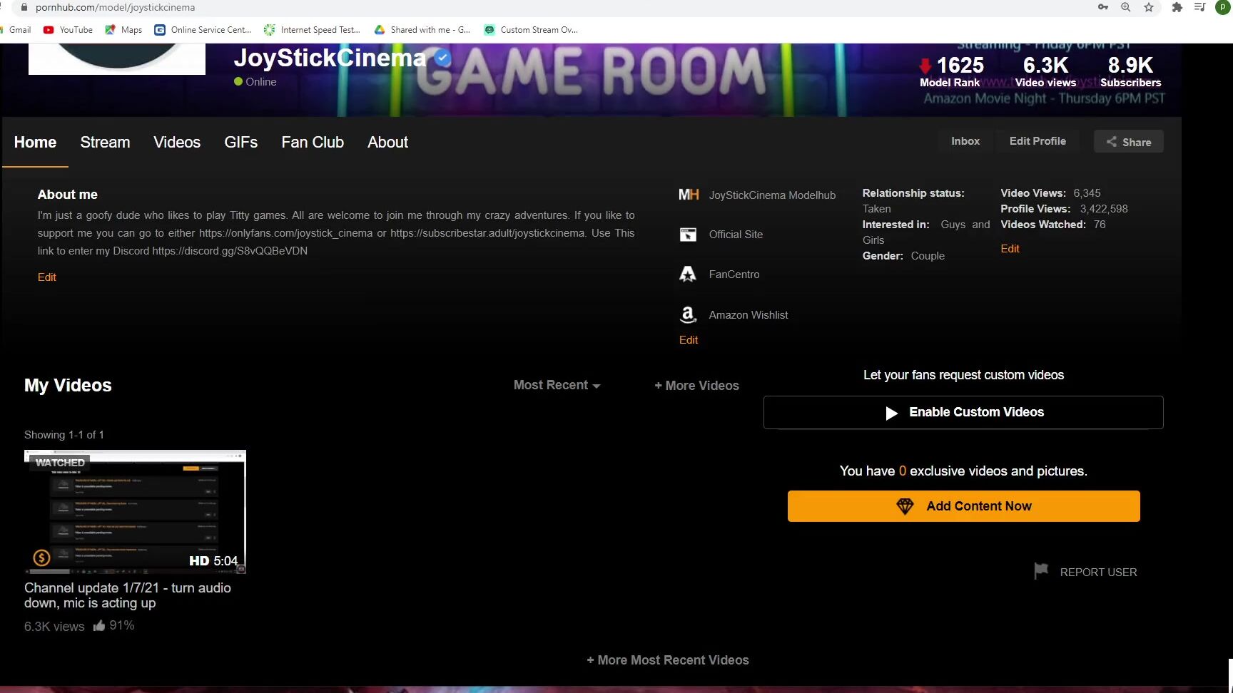 "JoyStickCinema" Joystickcinema, Joystick Cinema, Joystick, Anime, Suggest JoyStickCinema Channel Update 2 17 21 pornhub