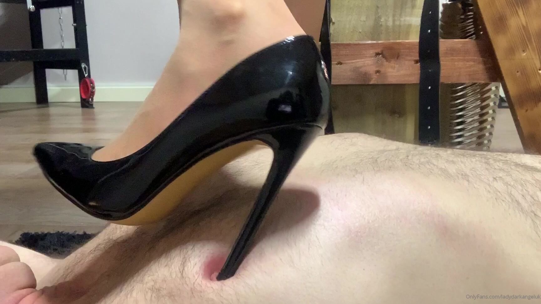 Lady Dark Angel Nipples Tormented With My Heels