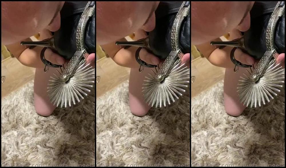 Ladydarkangeluk Onlyfans Lucky Boy Well He Did Buy Me The Boots And Spurs So Of Course He Has To Worship Them Too