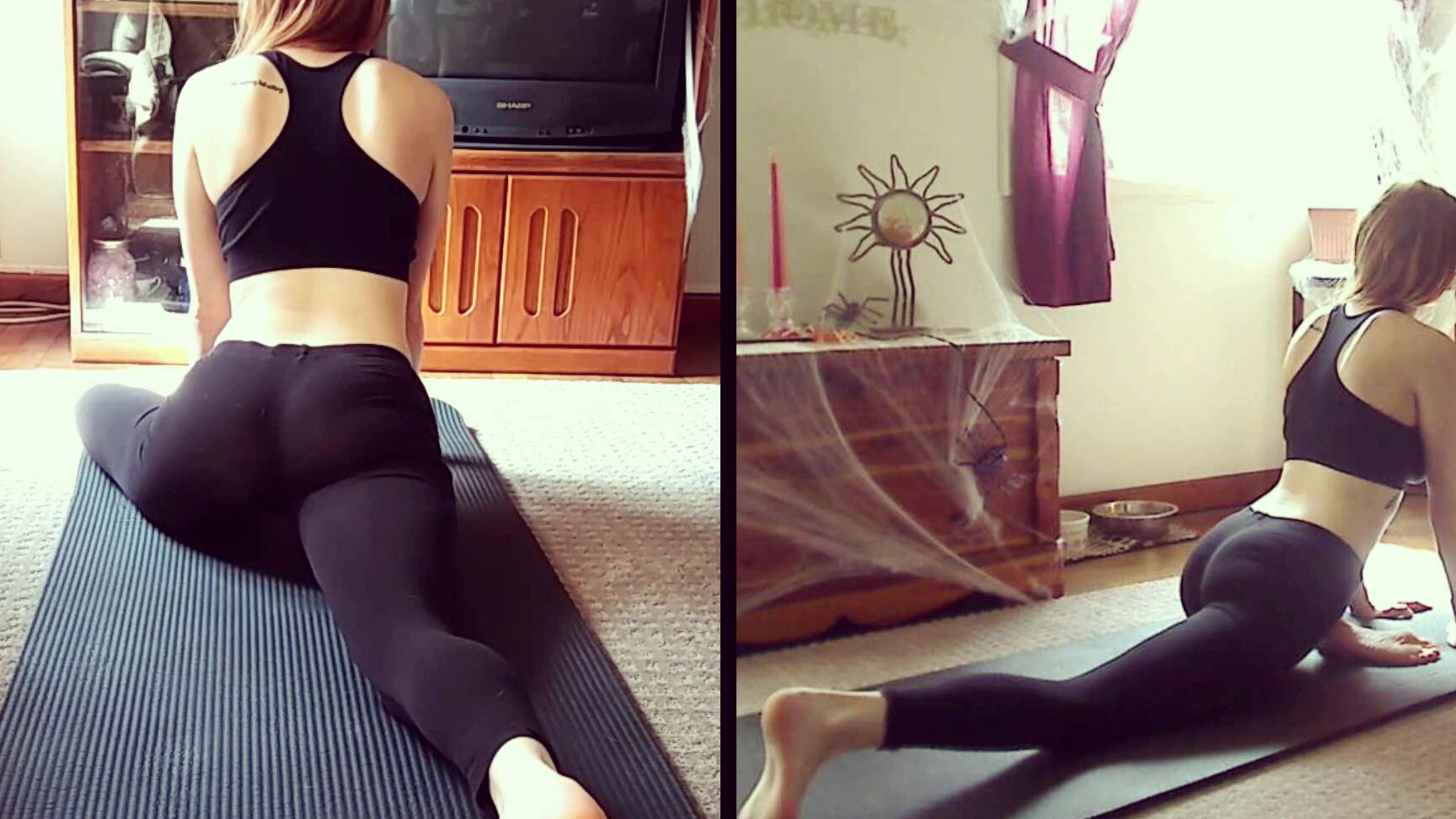 Satanica Yoga Stretching Clit Rubbing