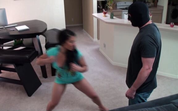 Ballbusting, Femdom Alexis - Burglar ball kick clips4sale.com/milf-alexis-rain-s-playground