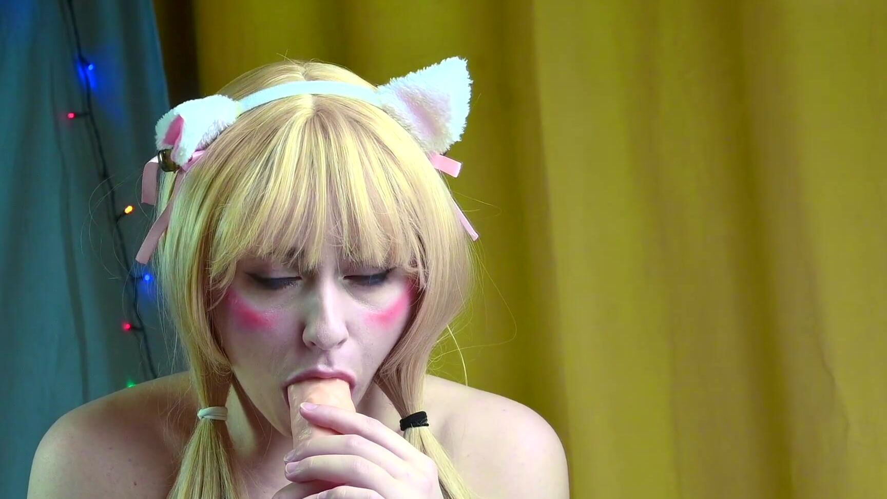 Spooky Boogie Vanilla Nekopara rides big dildo and cums   Cosplay Amateur Gamer SpookyBoogie HD Pornhub