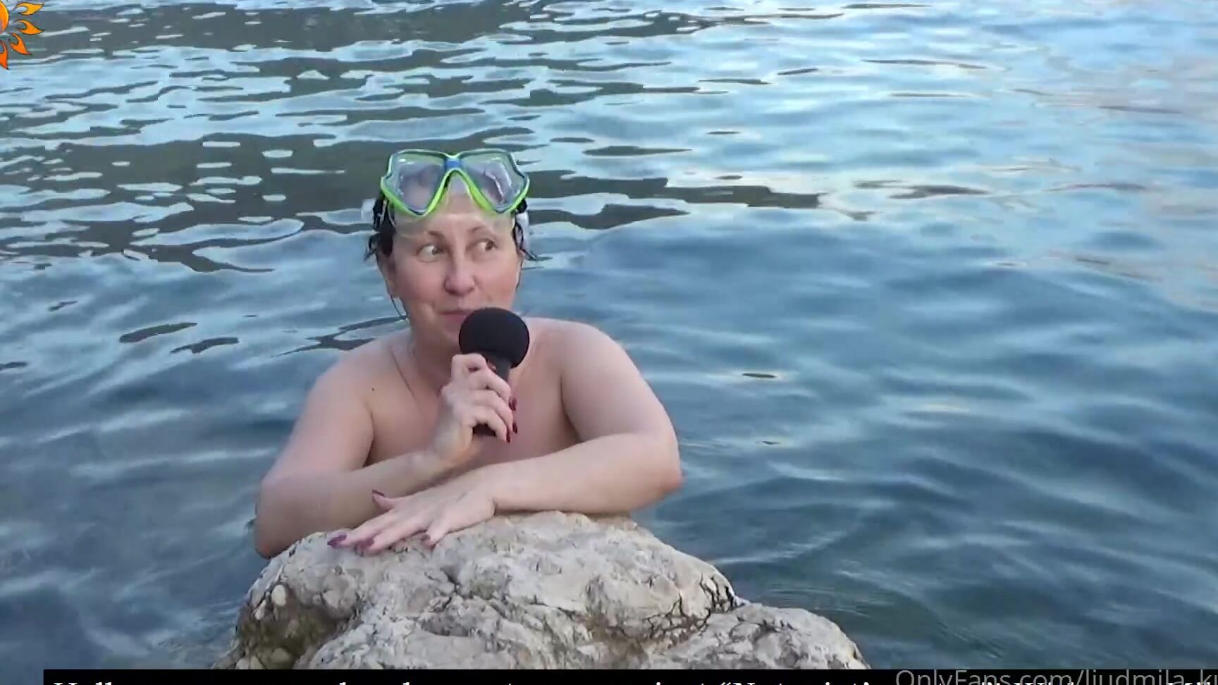 Liudmila Kurina Hello I Dive For A Week And Watch The Fish Every Evening They Gather Near The Shore For