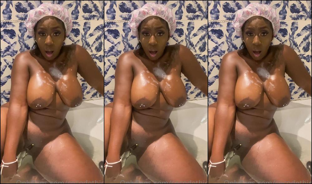 Cocodethick Fucking My Wet Creamy Pussy And Plugging My Ass With My New Toy