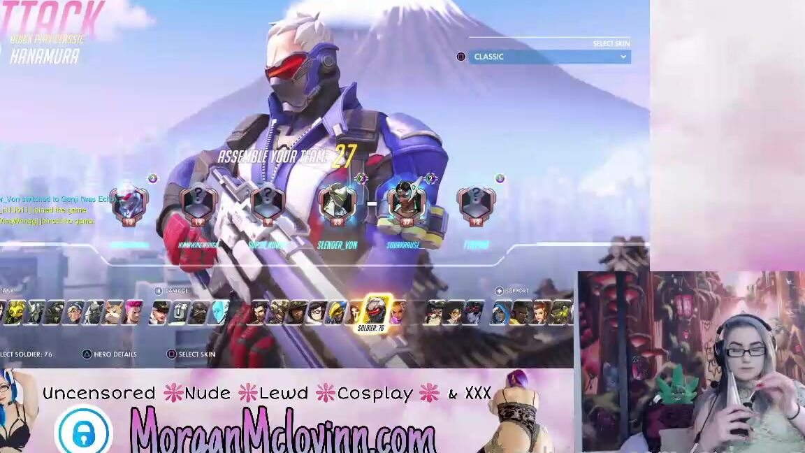 Suicidegirls Thanks For Hanging Out While I Streamed Some Overwatch I Ll Be Doing A Special Live