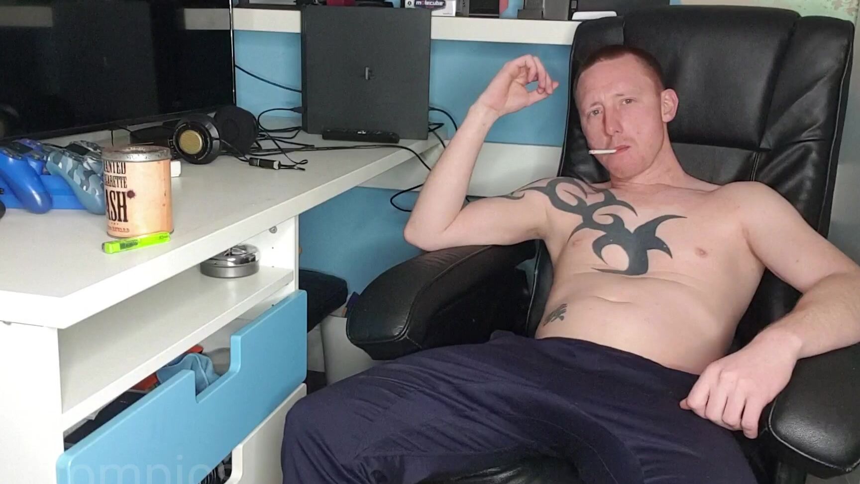 Tomtompics Another Short Video Of Me Smoking And Stroking In Black Socks Mins