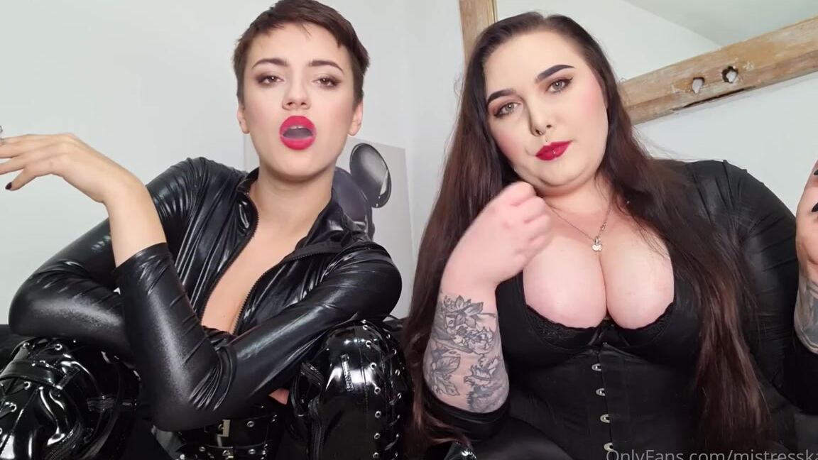 Mistresskarino Onlyfans On Your Kness And Open Your Mouth You Will Be Our Human Ashtray Today