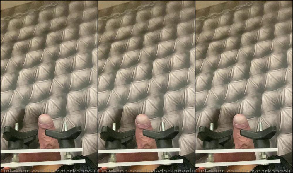 Lady Dark Angel Squashing Balls And Lots Of Booby Tease