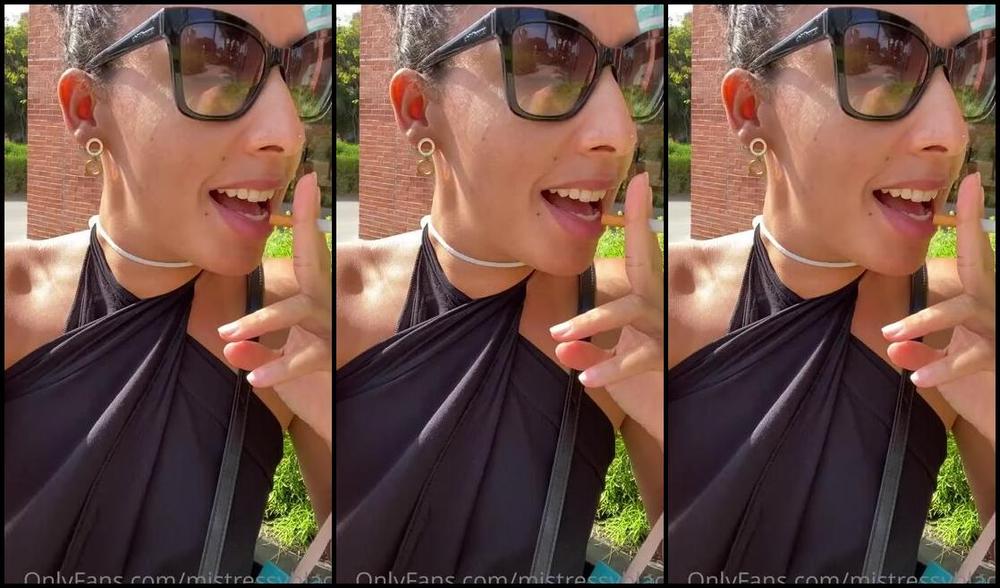 Mistress V Black Nicknamed Mistressvblack Onlyfans Enquanto Eu Relaxo Depois De Fazer Compras Voc Pode Ser O Meu Cinzeiro Natal Envie Tips Para