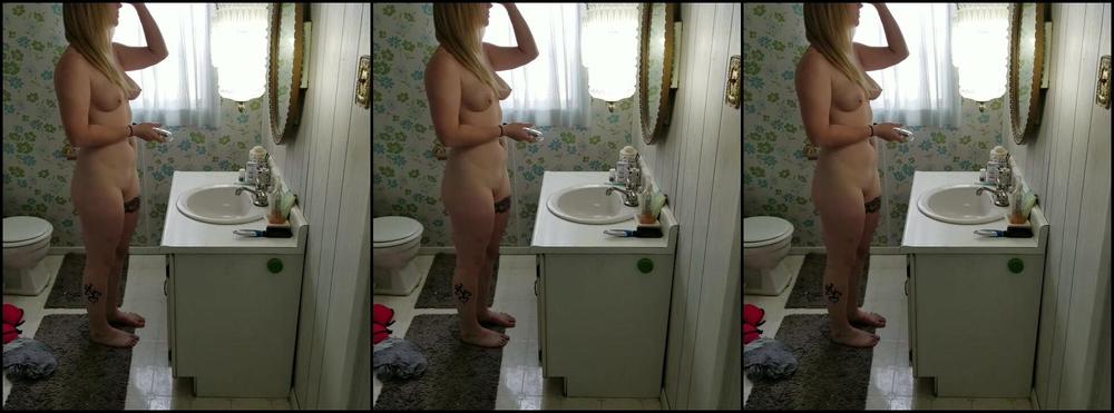 Basic Blonde Spying On Teen Next Door