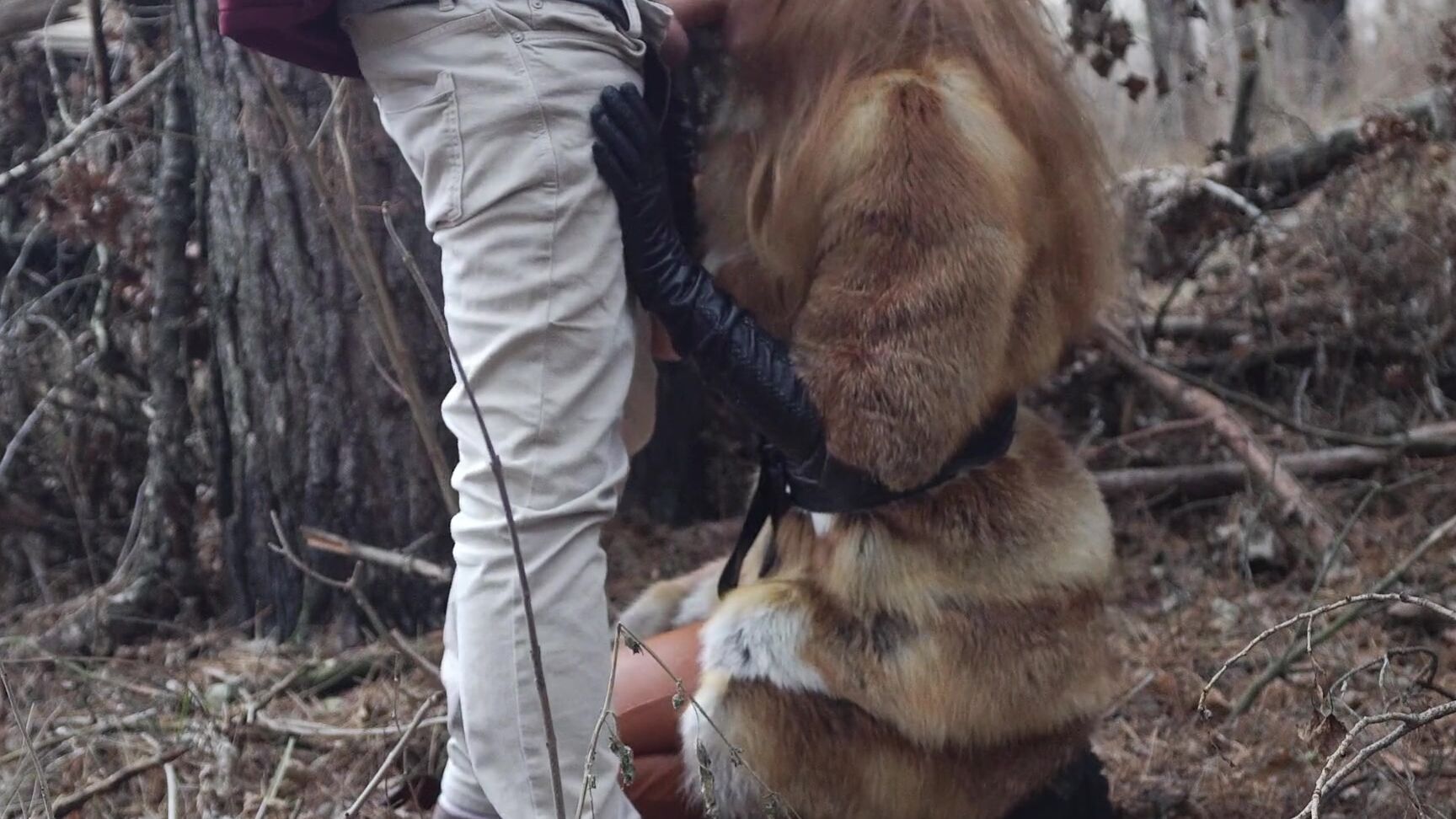 OttaKoi Outdoor sex with redhead teen in winter forest. Risky public fuck Pornhub