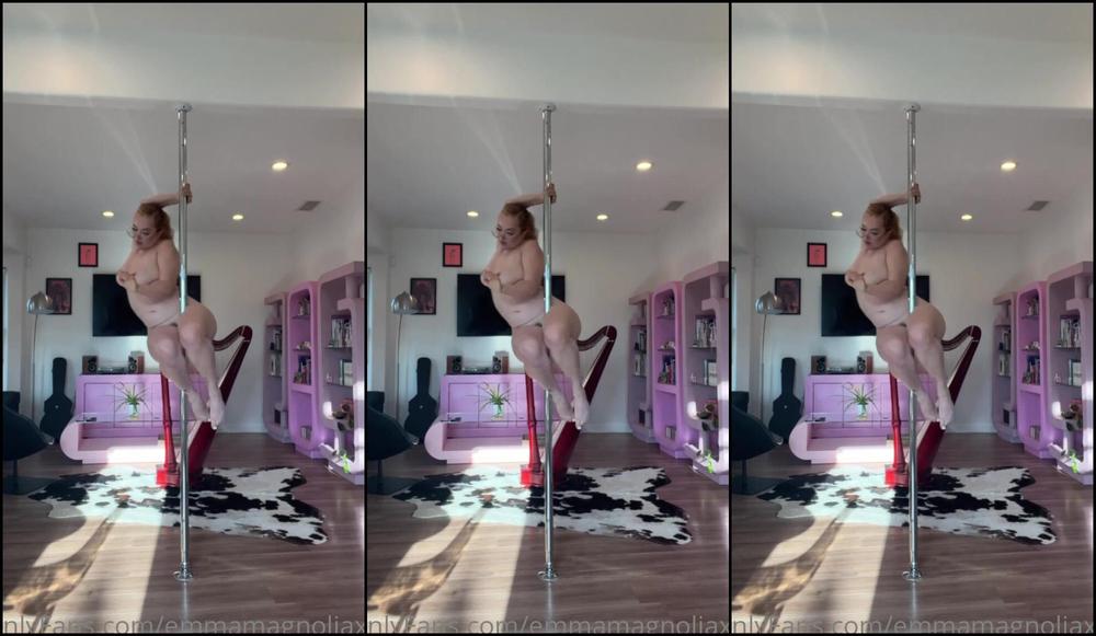 Emmamagnoliaxo 2855714187 05 01 2023 Here S Some Pole Dance For The Feed I Ve Been Trying To Practice Every Day Lately To