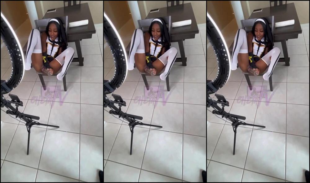 yesimcheta 30 03 2023 497906017573543936 i jerked off to a nun and surprised her with cum ebony fyp faeandcheta cosplay cumsho Fansly