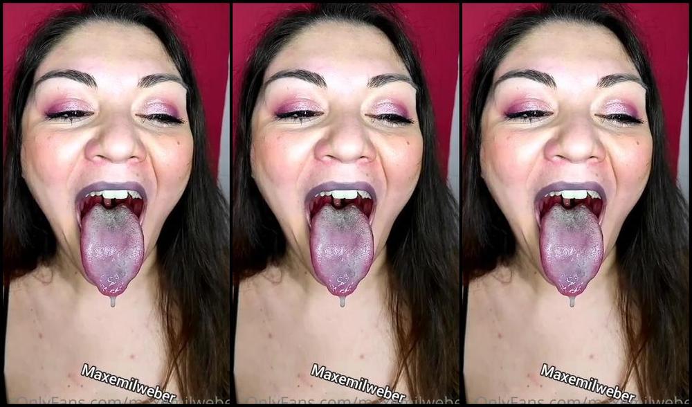 Emily Maxemilweber Nicknamed Maxemilweber 05 12 2021 Onlyfans Video 2 Minutes Of Tongue With My New Gray Lipstick