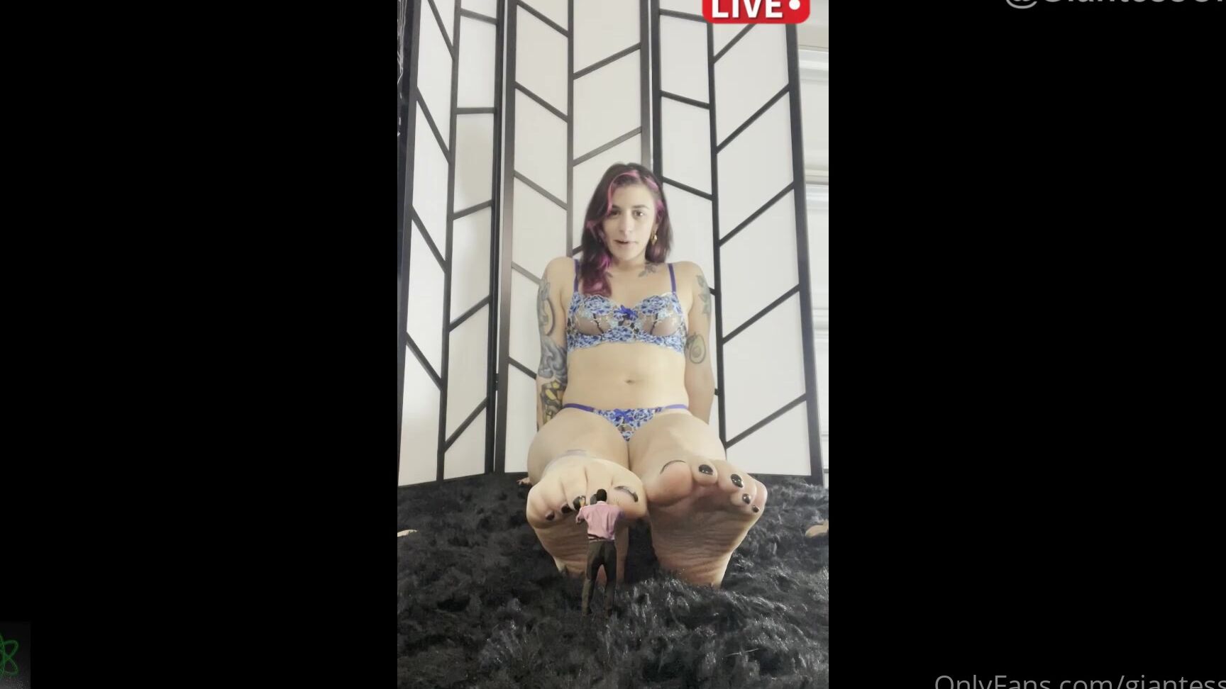 Giantessclips Shrunk For Giantess Livestream Starring Mia Hope For More Mia Visit Https Onlyfans Co