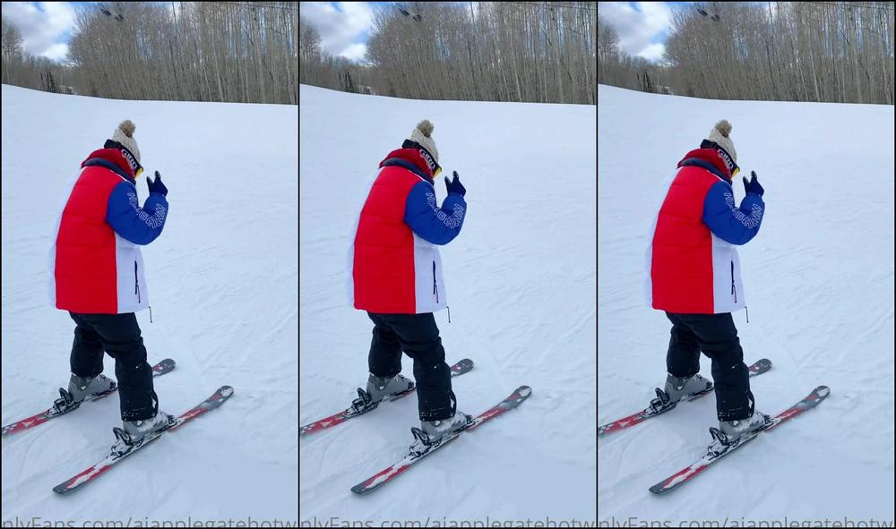 Ajapplegatelive My First Time Skiing In Aspen Ainda Bem Que Tenho Uma Bunda Grande