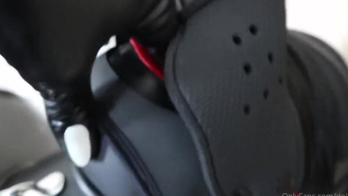 Dollified Nicknamed Dollified Onlyfans Lets Give Rubber Pup Echo A Shiny Red Gift And Ride Our Leashed Pup