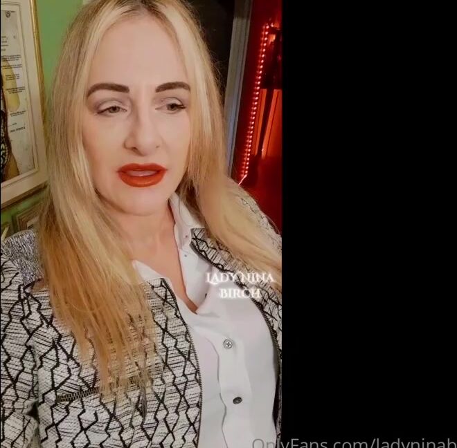 Lady Nina Birch Nicknamed Ladyninabirch Findom 02 11 2023 Onlyfans Video A No Nonsense Stick Swinging Afternoon Im Feeling So Up For It He Wont Be