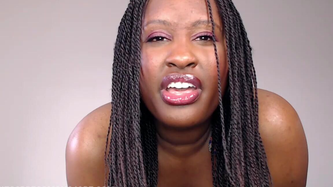 "UnfriendlyBlckHottie" bad breath, close-ups, ebony female domination, humiliation, mouth fetish In your Face With Bad Breath manyvids