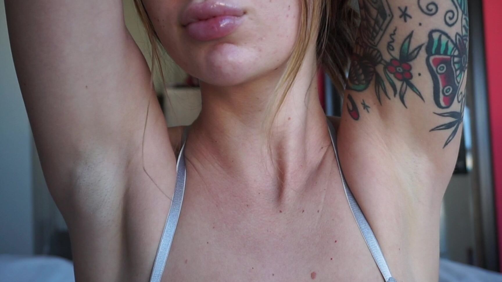 "HARPERMADI" brunette, tattoos, armpits, body worship, sfw, lips 727 armpit worship session manyvids