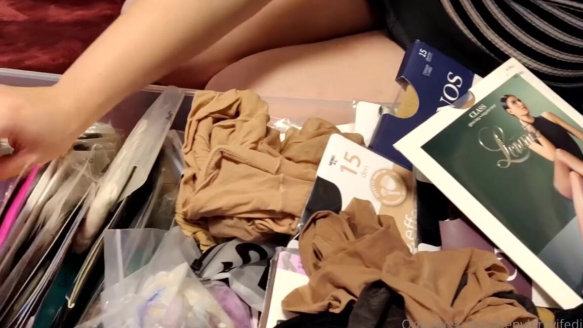 Thenylonwifediaries Nicknamed Thenylonwifediaries Onlyfans Here Is A Peek Into My Pantyhose Drawer I Do Have More Hosiery Stored Away Also