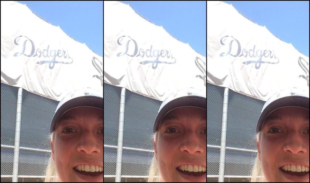 "Paula1817" blonde, fitness, public outdoor, solo masturbation Dodgers stadium public play manyvids