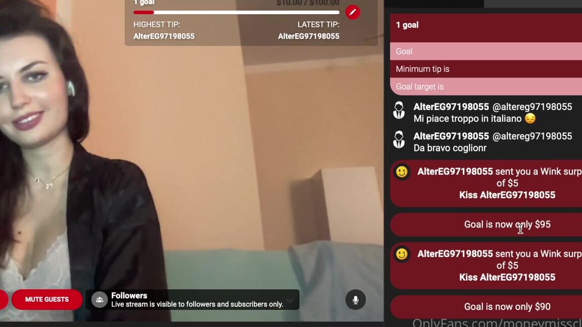 Moneymissclaaa7 Nicknamed Moneymissclaaa7 Onlyfans A Piece Of 22Nd August Live Stream On My Loyal Fans Mondaylive