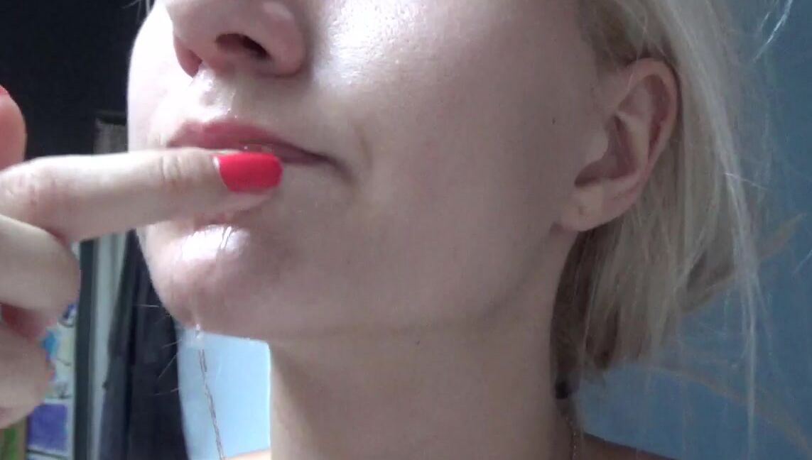 "Goddess Vanessa" lip fetish, nose blowing, nose pinching, throat fetish, lips FLU Nose Blowing manyvids