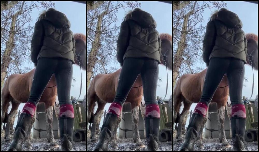 Equestrian Queen Sasja Luna Nicknamed Queensasjaluna 02 10 2025 Onlyfans Video Dirty Muddy Boots Video