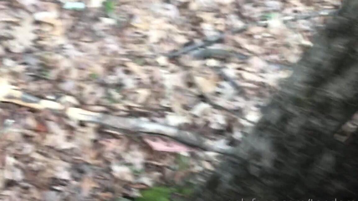 Miss Adah Vonn Nicknamed Topdomme Onlyfans Vid Out In The Woods Checking My Slave S Chastity Cage Between Beatings With My Crop