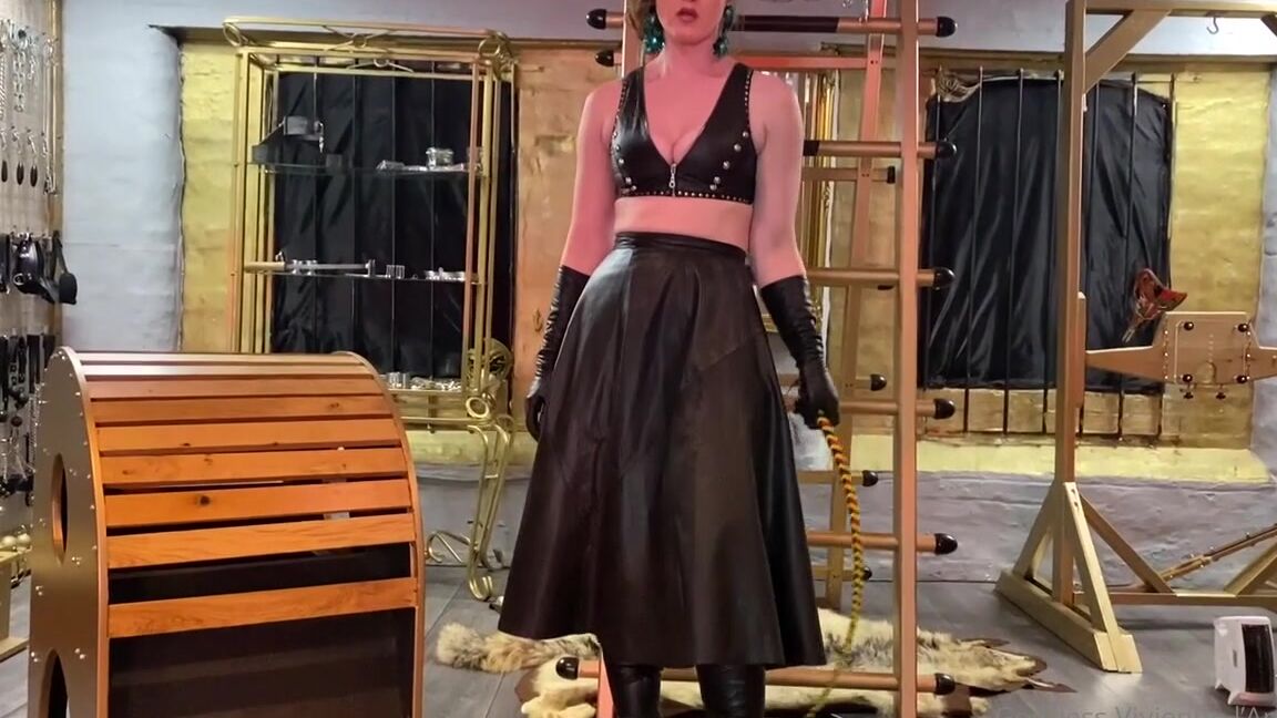 Vivienne Lamour Leather Boot Worship And Whipping Pov Manyvi