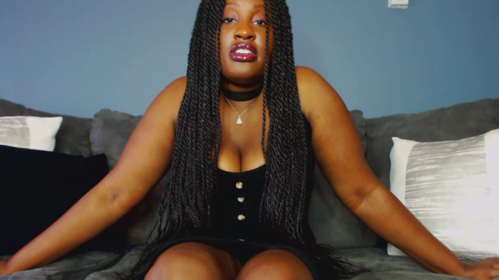 "UnfriendlyBlckHottie" ebony female domination, interracial, slave, verbal hardcore humiliation, verbal humiliation you re white trash manyvids