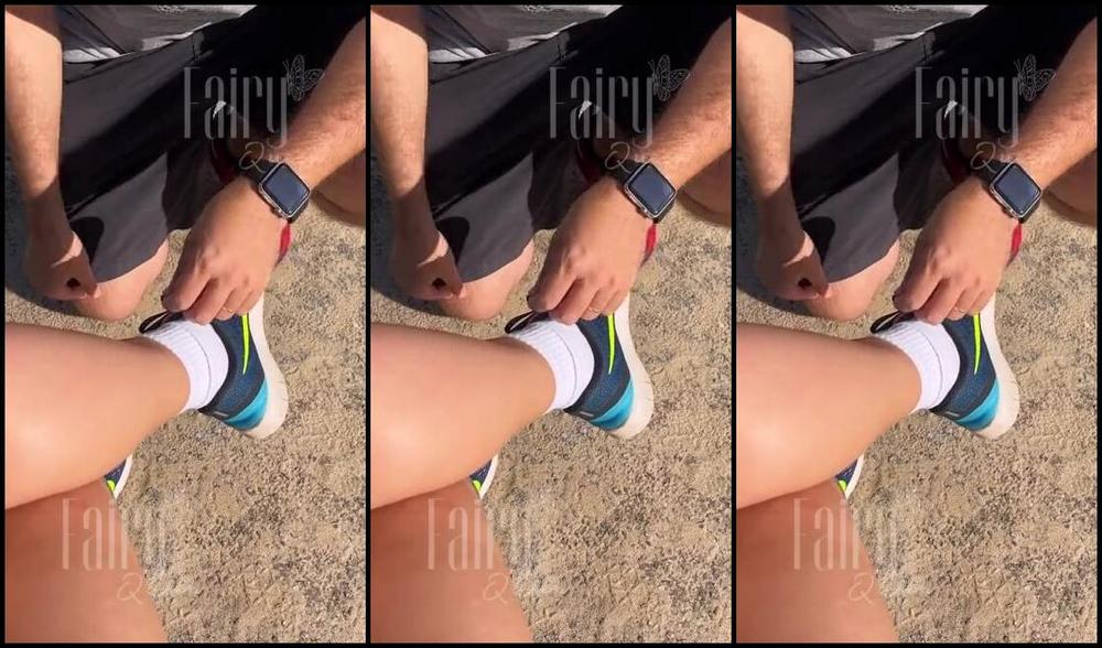 Fairy Queen Nicknamed Fairyqueen Feet 11 06 2024 Onlyfans Video I Made My Doormat Take Off My Sneakers And Smelly Socks On The Beach In Front