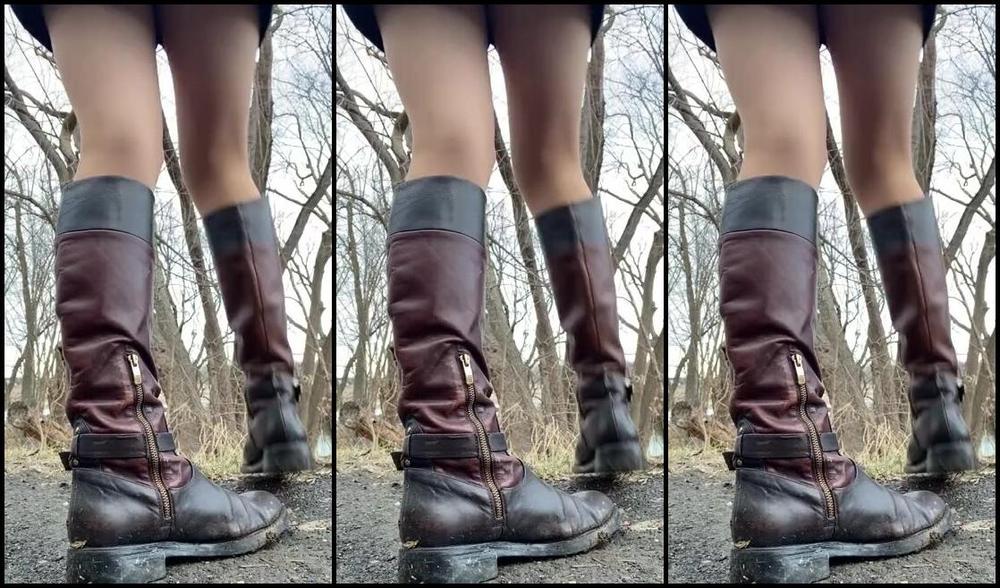 Miss Adah Vonn Nicknamed Topdomme Onlyfans Video Any Of My Muddy Boots Lovers Here Just Got These Re Soled Too