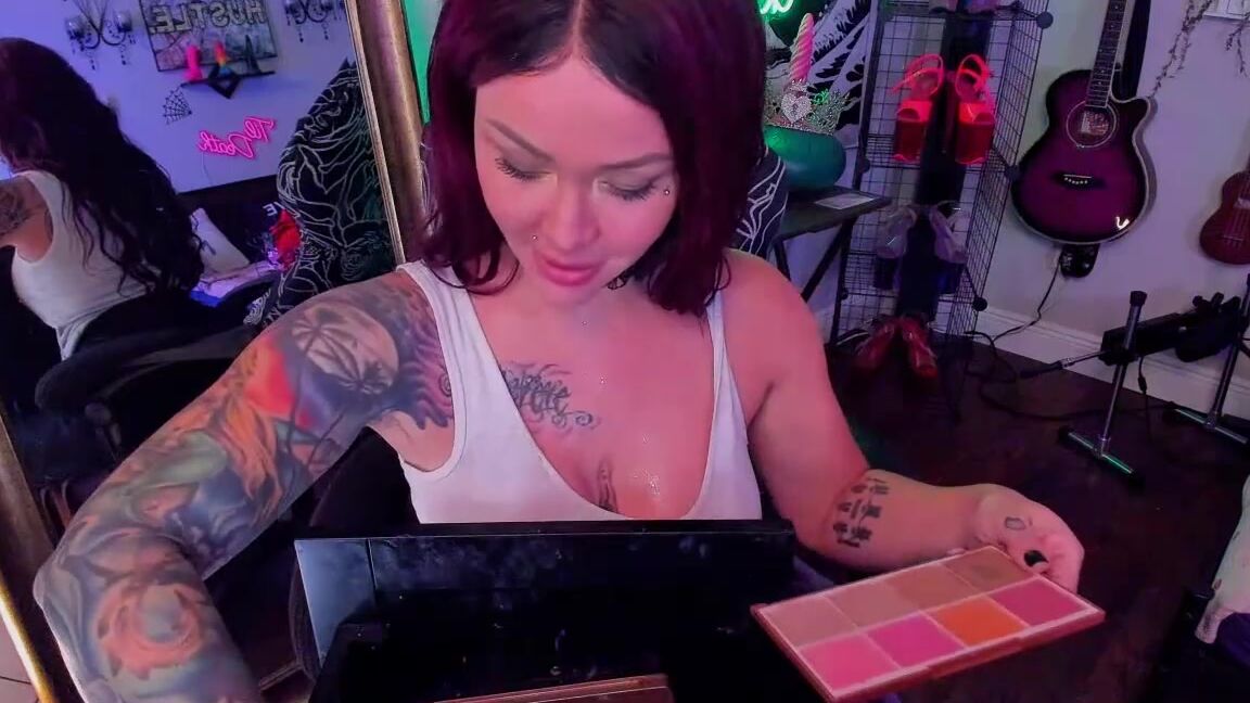 "Charlette Webb" creamy, lipstickfetish, milky, wetandmessy, whippedcreamfetishh Milk Lipstick Fetish manyvids