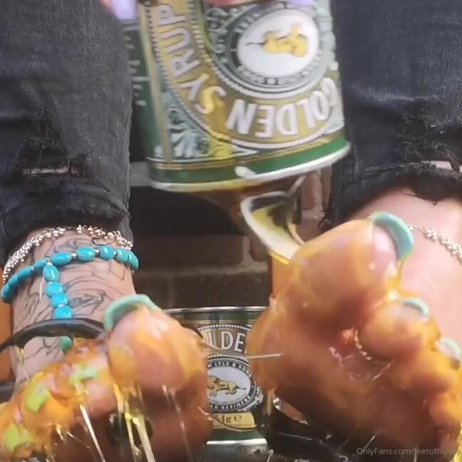 Bunnythefootmodel Nicknamed Bunnythefootmodel 02 29 2020 Onlyfans Video Cover In Syrup Sexy Toes Ready To Eat