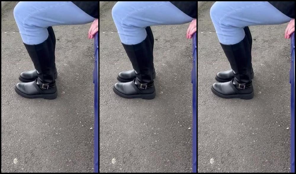 Nursekatiesfeet Nicknamed Katiesdungeon Foot Fetish 04 01 2024 Onlyfans Video Swapping Out My Boots For My Flats At The Train Station