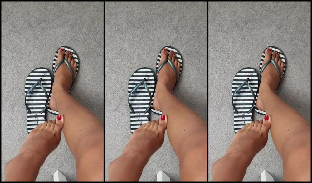 Ceceprincesstoes Nicknamed Cecesprincesstoes 03 08 2021 Onlyfans Video 3 Min Video Flip Flop Dangling From Top View Chipped Nail Polish Watch Me