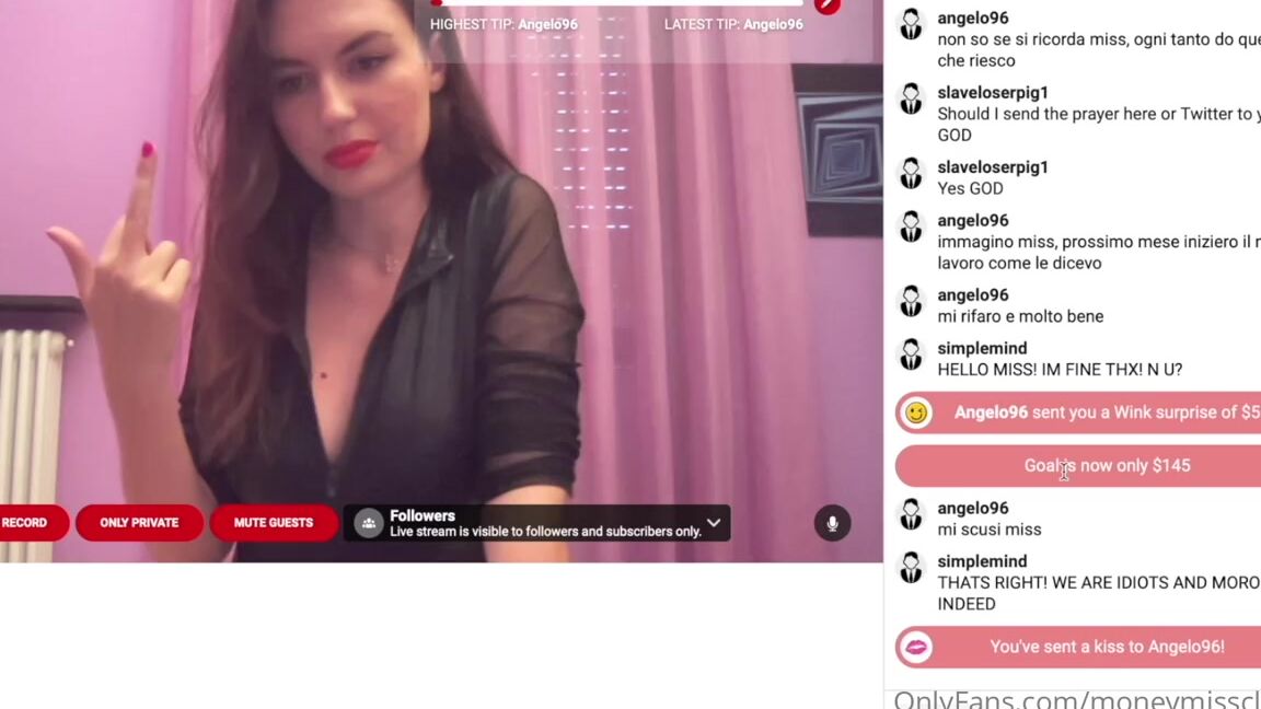 Moneymissclaaa7 Nicknamed Moneymissclaaa7 Onlyfans Livestream 20Th June Youre A Bunch Of Idiots