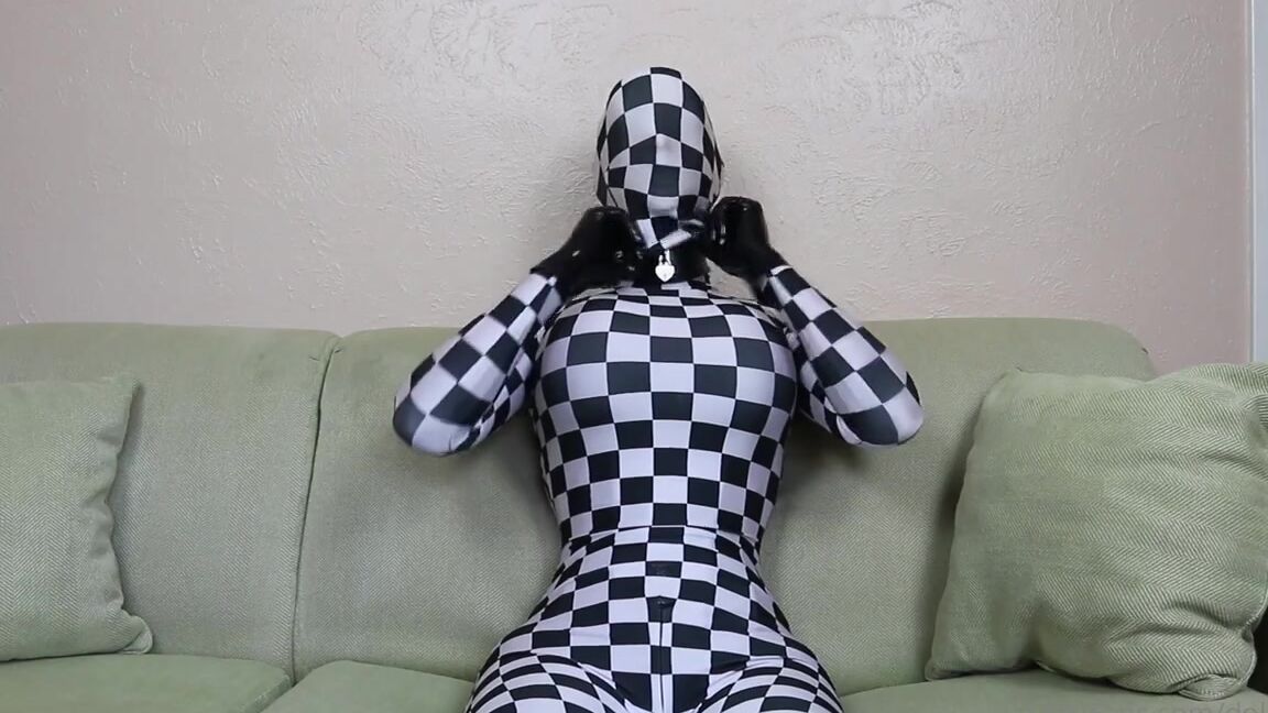 Dollified Nicknamed Dollified Onlyfans Multi Layers With A Zentai Hood Pulled Over My Silicone Face Then Add A Vibrator With Luna