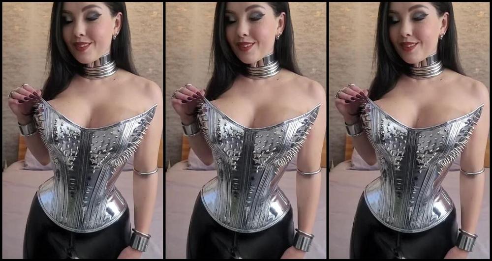 Sophie X Elodie Nicknamed Sophie X Elodie 03 28 2025 Onlyfans Video Selfievideo In Meinem Silber Metallic Spike Korsett