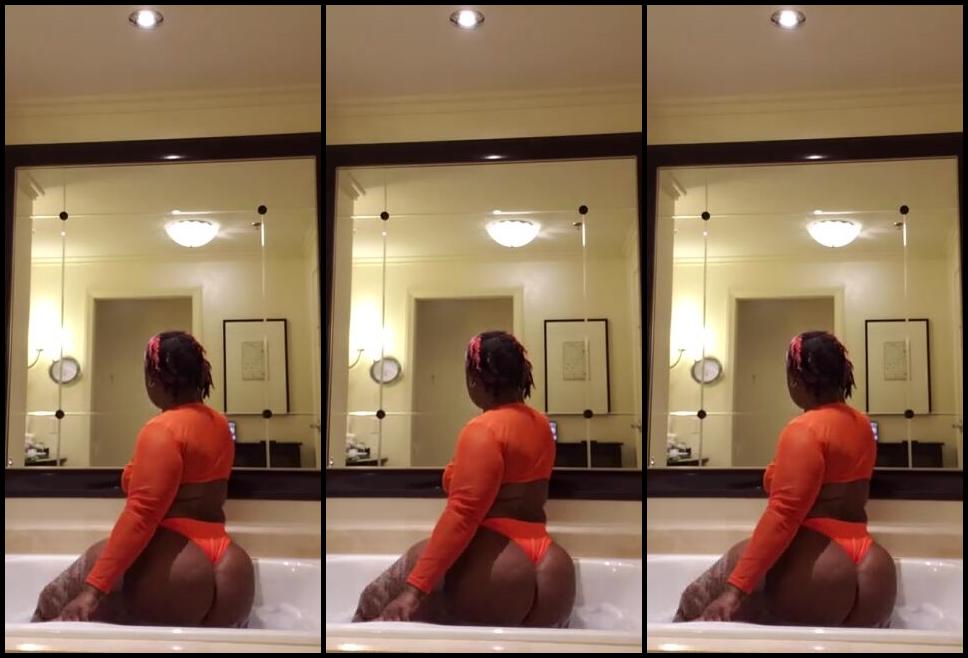 Ms Marshae Nicknamed Msmarshaex 06 15 2019 Onlyfans Video Having Some Fun In The Bathtub