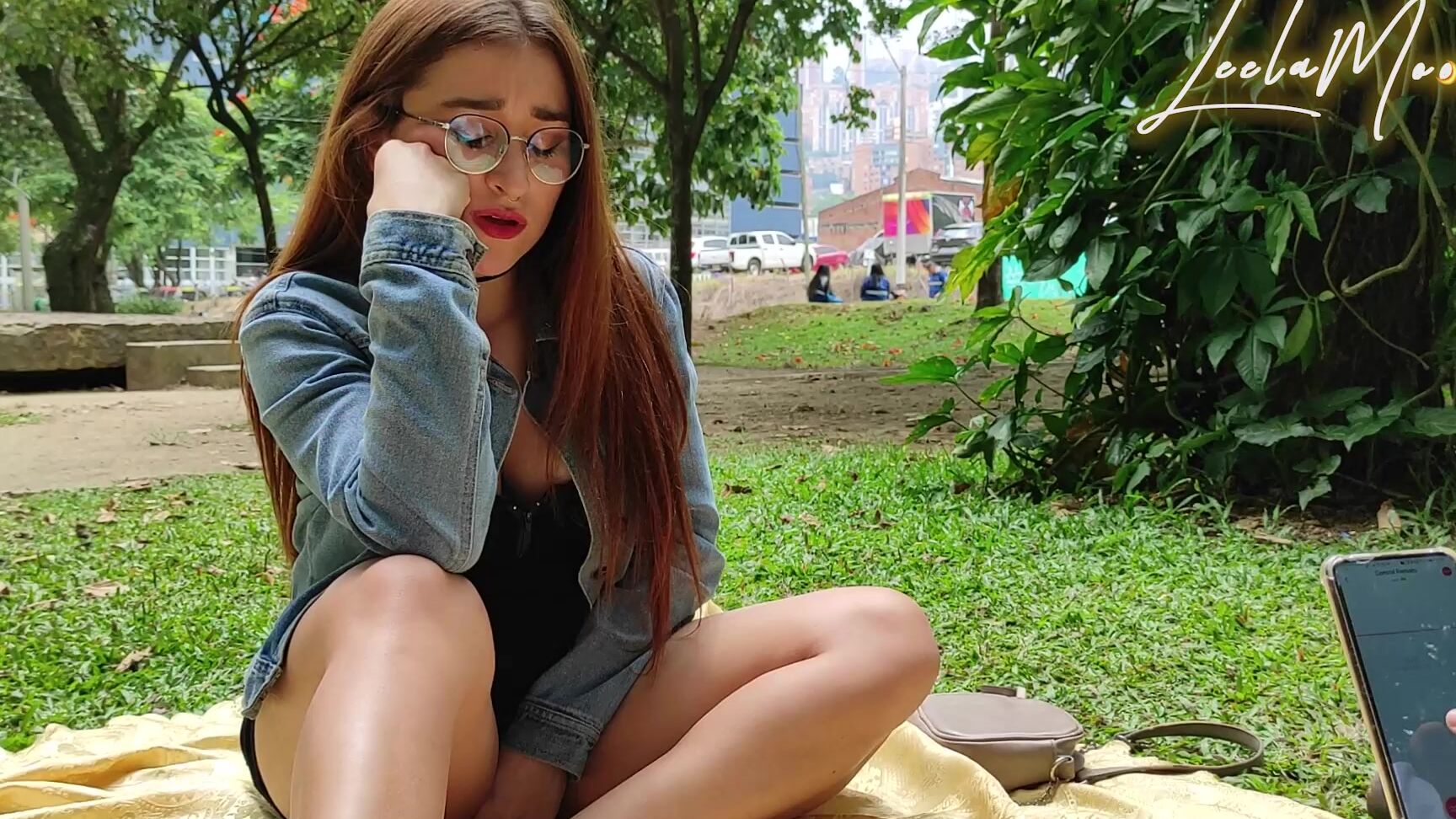 "LeelaMoon" big tits, colombia, face fetish, fetish, public flashing Lush control in naugthy picninc at park manyvids