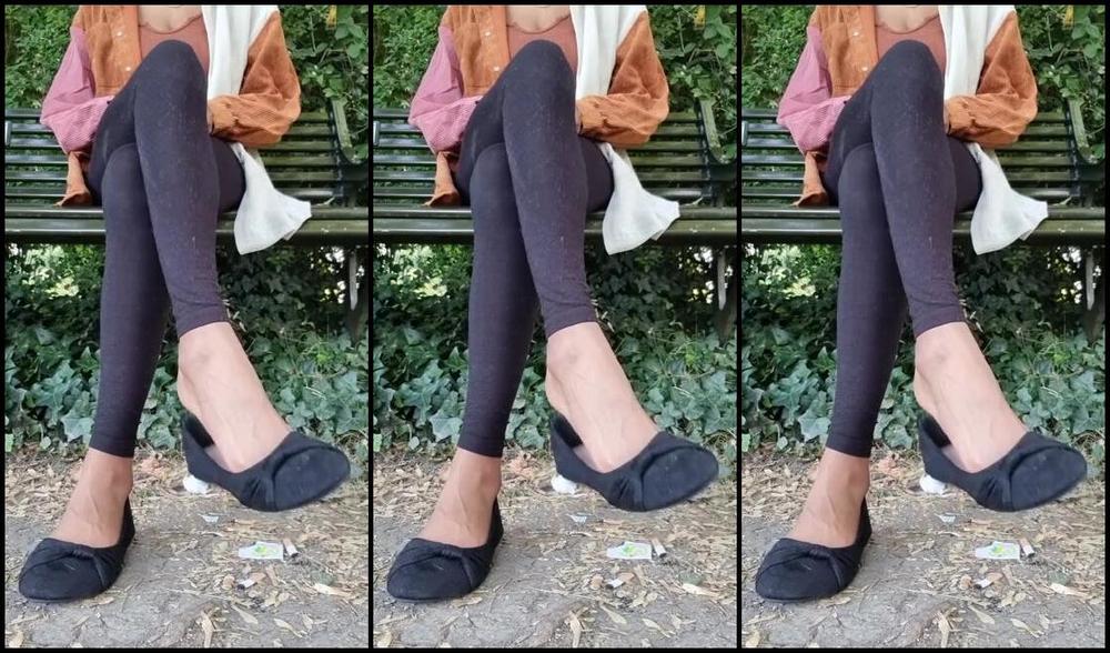 Ceceprincesstoes Nicknamed Cecesprincesstoes 09 10 2021 Onlyfans Video Dangling Shoe Play In The Park