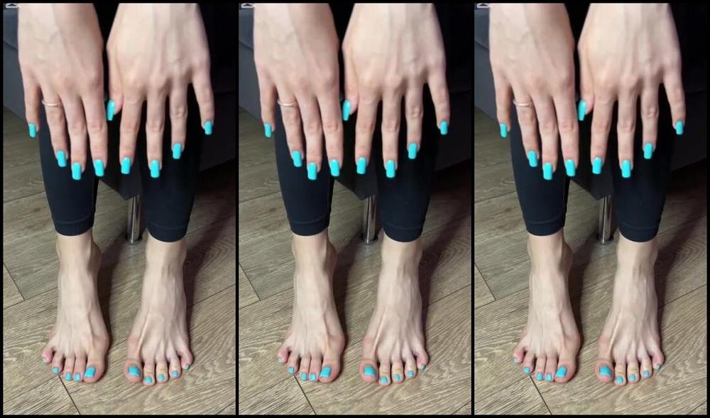 Eva Fashka Nicknamed Onlyfashka 03 04 2025 Onlyfans Video Close Up Pedi Video Does Aqua Colour Suit My Toes