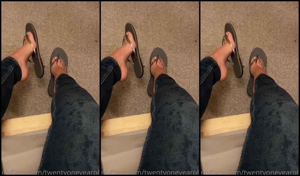 Finebritishfeet Nicknamed Tickletoesuk 05 02 2020 Onlyfans Video Got Rained On In My Flip Flops