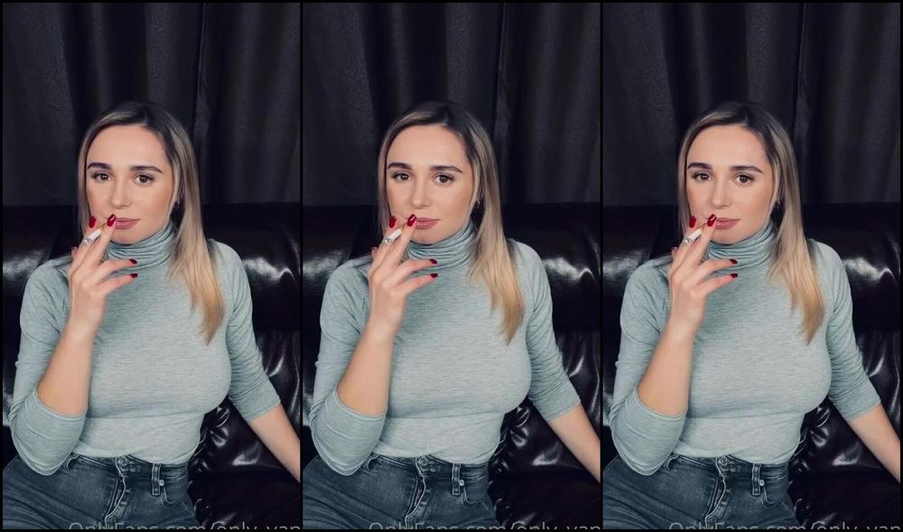 Only Yana Nicknamed Only Yana 01 04 2023 Onlyfans Video Tonights Dinner Is Creamy Smoke From Two Chain Smoking Cigarettes