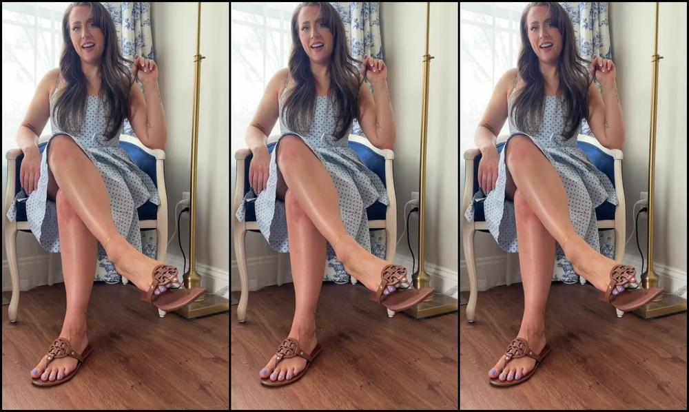 Marshmallow Toes Nicknamed Marshmallowtoes 04 06 2024 Onlyfans Video Tory Burch Dangle And Self Worship I Got A New Pedicure And I Know You Want